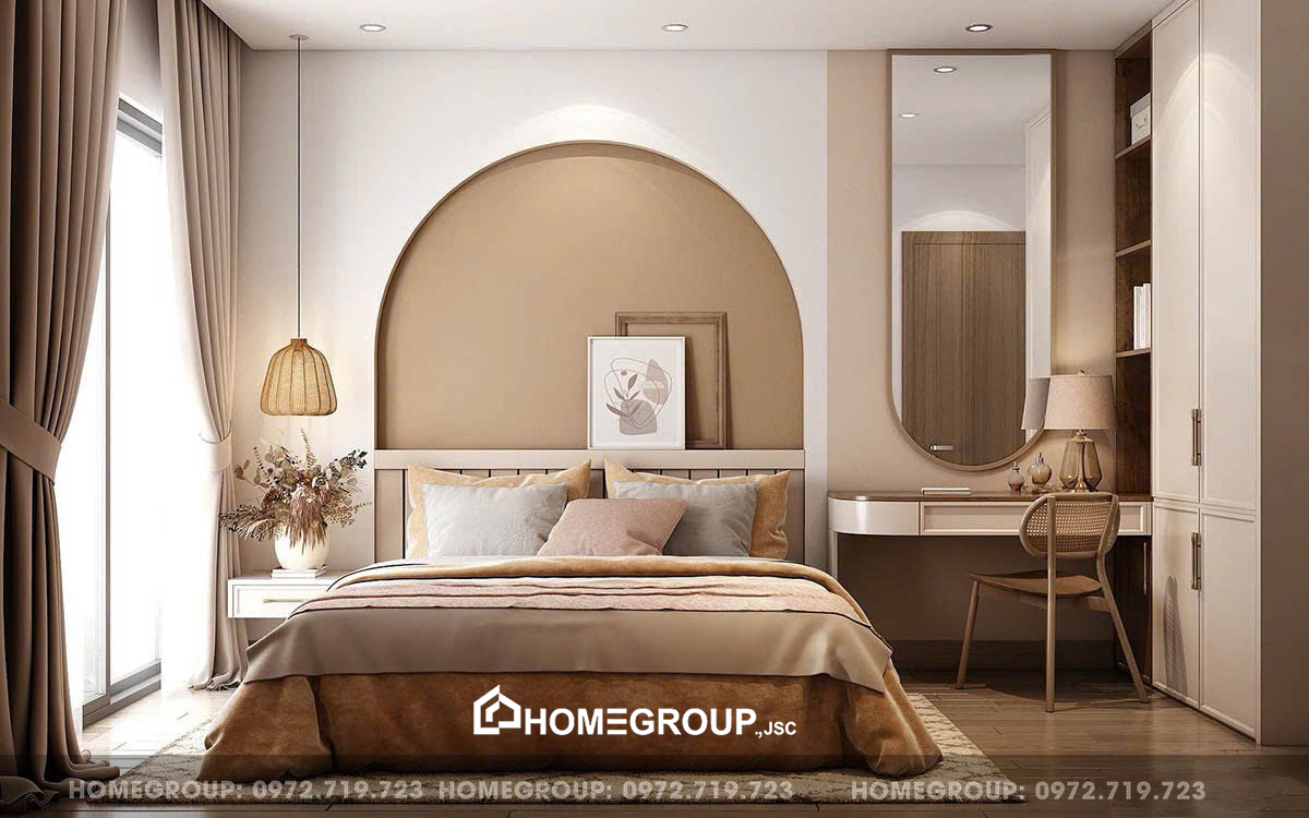 Thiết kế phòng ngủ thời thượng, bắt mắt của Homegroup